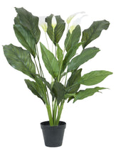 Lade das Bild in den Galerie-Viewer, Spathiphyllum deluxe, Kunstpflanze, 83 cm
