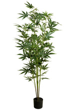 Lade das Bild in den Galerie-Viewer, Künstliche Hanfpflanze Cannabis-Pflanze Marihuana Haschpflanze 1,50 Meter
