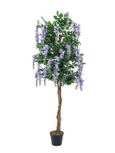 Lade das Bild in den Galerie-Viewer, Künstlicher Wisteria Goldregenbaum lila 1,50 - 1,80 Meter
