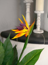 Lade das Bild in den Galerie-Viewer, Künstliche Strelizie. Paradiesvogelblume. 90 cm.