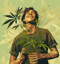 Lade das Bild in den Galerie-Viewer, Künstliche Hanfpflanze Cannabis-Pflanze Marihuana Haschpflanze 1,50 Meter