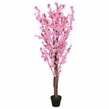 Lade das Bild in den Galerie-Viewer, Künstlicher Pfirsischbaum pink 160 cm