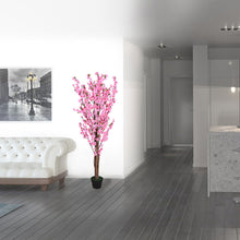 Lade das Bild in den Galerie-Viewer, Künstlicher Pfirsischbaum pink 160 cm

