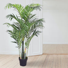 Lade das Bild in den Galerie-Viewer, Künstliche Areca-Palme 130 cm mit 13 langen textilen Palmwedeln