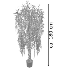 Lade das Bild in den Galerie-Viewer, Künstliche Trauerweide Weidenbaum mit Naturstamm 180 cm