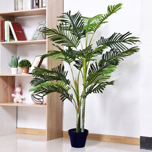 Lade das Bild in den Galerie-Viewer, Künstliche Areca-Palme 150 cm mit 19 langen textilen Palmwedeln