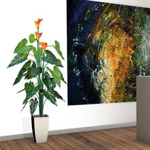 Lade das Bild in den Galerie-Viewer, Künstliche Calla-Lilie mit Kunststamm 130 cm