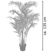 Lade das Bild in den Galerie-Viewer, Künstliche Areca-Palme 130 cm mit 13 langen textilen Palmwedeln