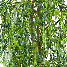 Lade das Bild in den Galerie-Viewer, Künstliche Trauerweide Weidenbaum mit Naturstamm 180 cm