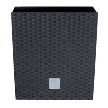 Lade das Bild in den Galerie-Viewer, Übertöpfe rechteckig Rattan Optik 20 cm - 40 cm