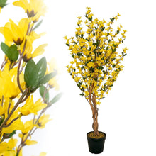Lade das Bild in den Galerie-Viewer, Künstliche Forsythie mit Naturstämmen, 120 cm