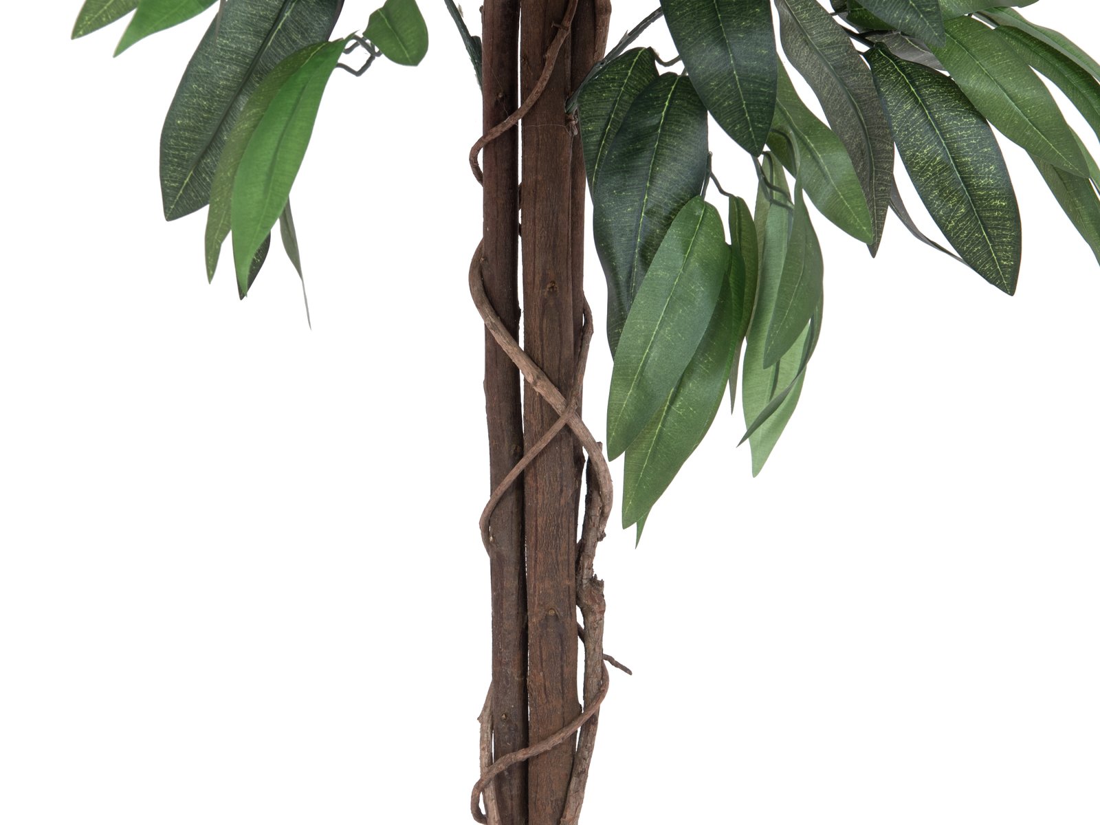 Künstlicher Mango-Baum mit Seidenblättern und Naturstämmen. 150