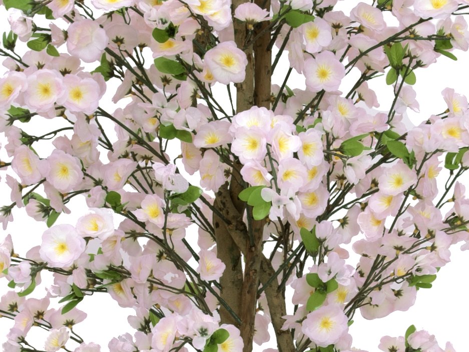 künstlicher kirschbaum weiß Künstlicher Kirschbaum mit 3 Naturstämmen, rosa 180 cm – Sunrise