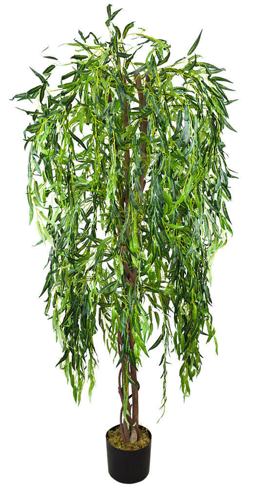 künstliche weide Künstliche Trauerweide Weidenbaum mit Naturstamm 180 cm – Sunrise