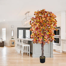 Lade das Bild in den Galerie-Viewer, Künstlicher Ginkgobaum herbstlich 180 cm
