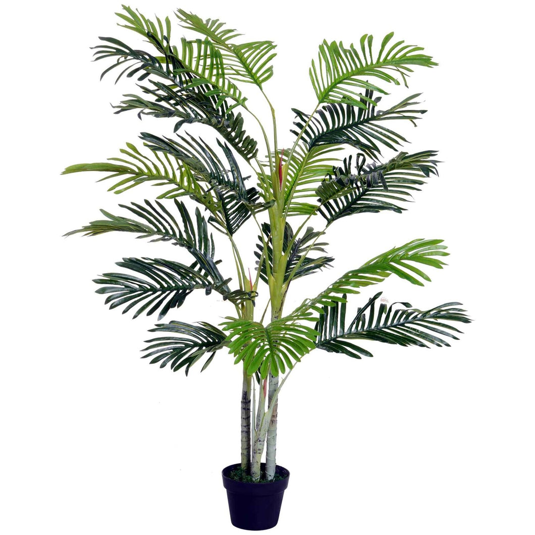 Künstliche Areca-Palme 150 cm mit 19 langen textilen Palmwedeln