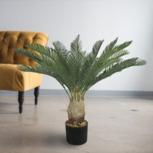 Lade das Bild in den Galerie-Viewer, Künstliche Cycaspalme Cycas Graspalme 80 cm
