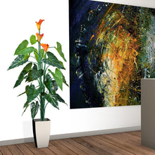 Lade das Bild in den Galerie-Viewer, Künstliche Calla-Lilie mit Kunststamm 130 cm
