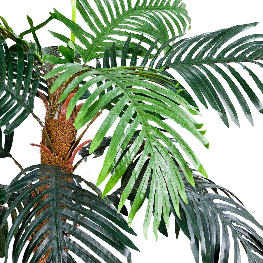 Künstliche Königspalme mit Naturstamm 140 cm – Sunrise